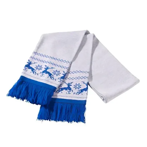 Шарф з новорічним принтом олені