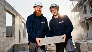 Флісова куртка темного кольору з корпоративним логотипом