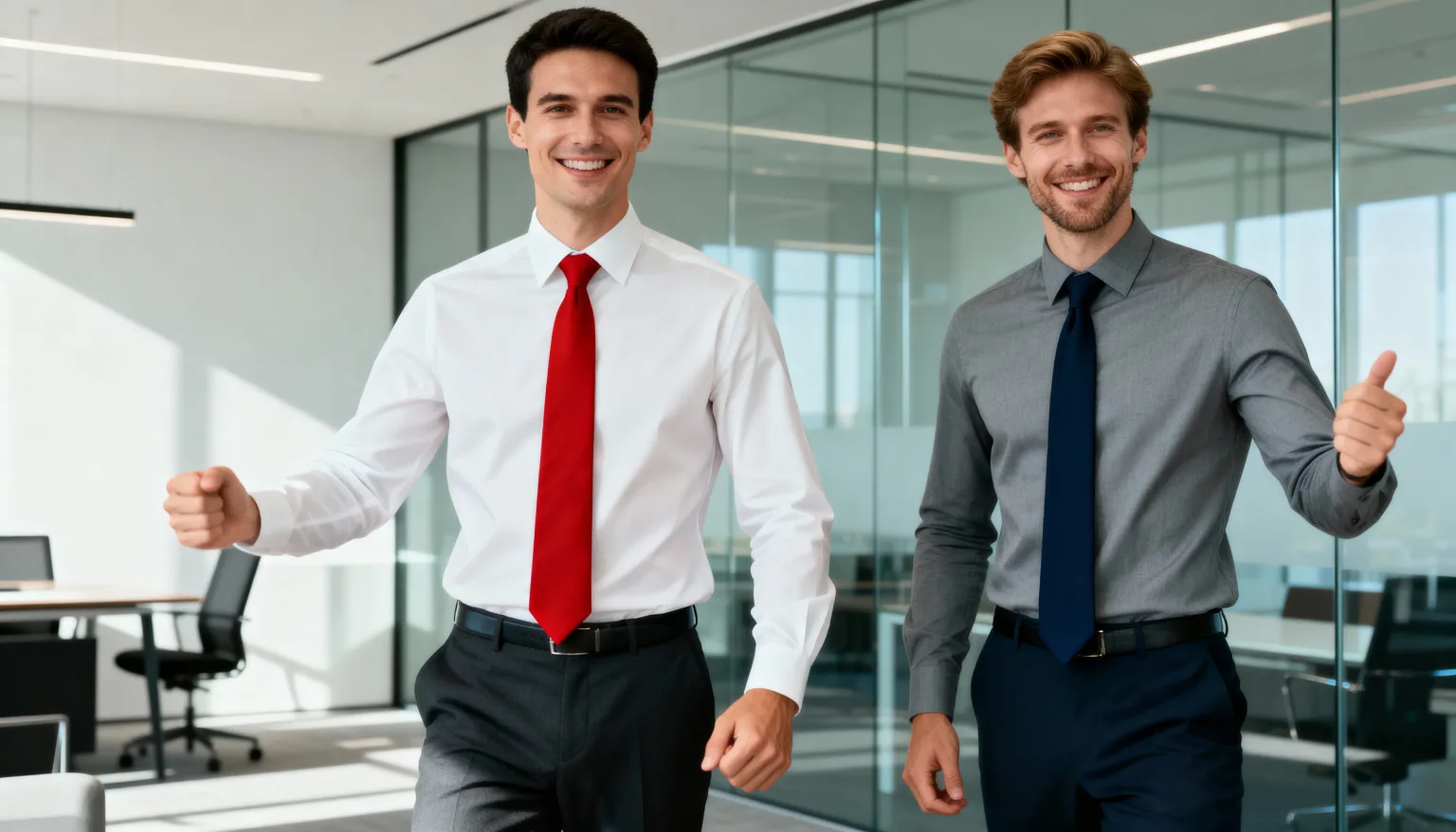 Корпоративна краватка чоловіча темно-синього кольору з якісною тканиною