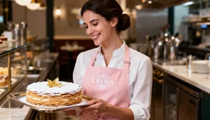 Фартух з логотипом та корпоративний мерч для персоналу HoReCa