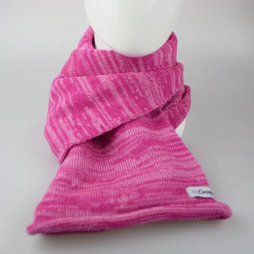 Меланжевий шарф з етикеткою замовника