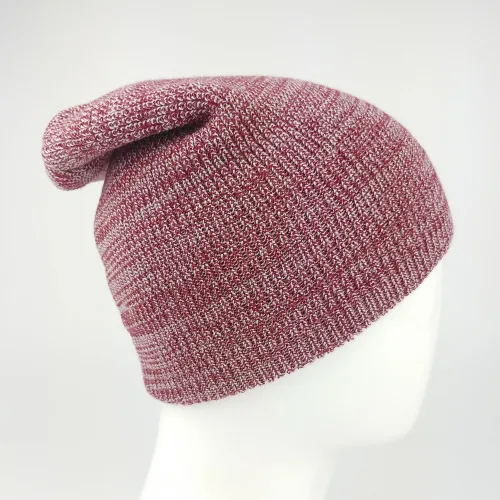 В'язана шапка меланжева пряжа