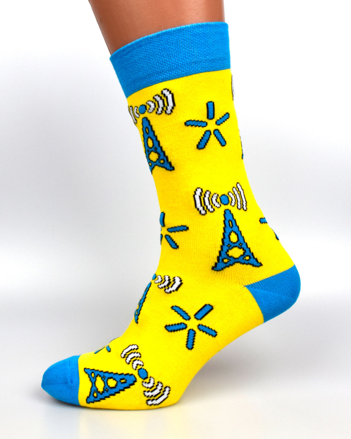 Шкарпетки з логотипом kyivstar жовтий