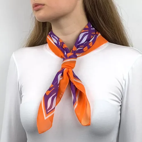 Шифонова косинка з логотипом