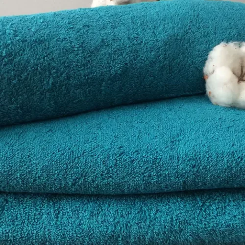 Махровий рушник бірюзовий колір