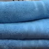 Махрове полотенце блакитне з вишивкою