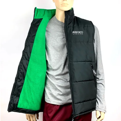 Утеплений жилет пошитий на замовлення компанії Agsolco